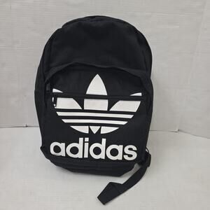 Adidas Original Trefoil Iconic Logo Black Backpack School, Gym Or Travel Unused